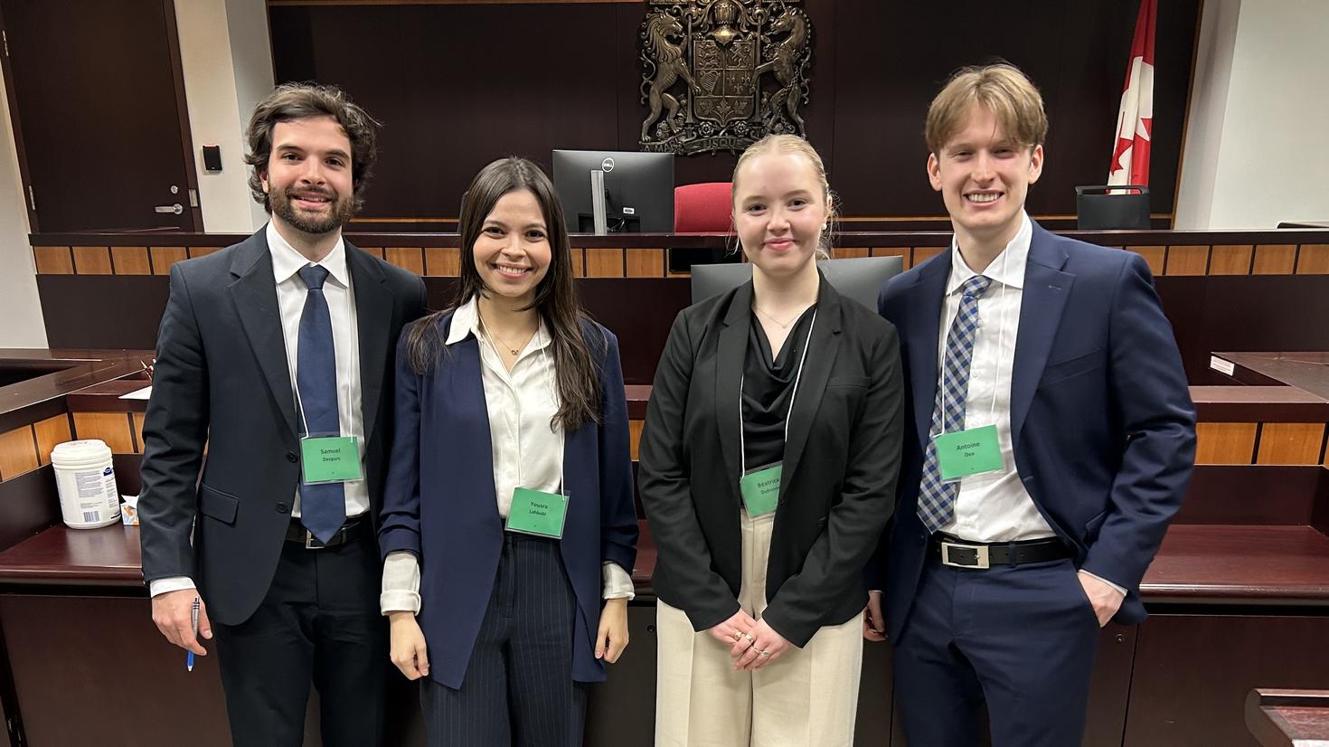 Étudiants partipants au concours Laskin 2025