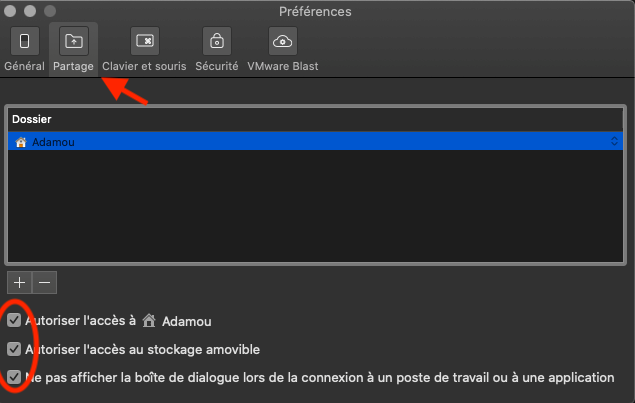 Lecteur local sous Mac Os