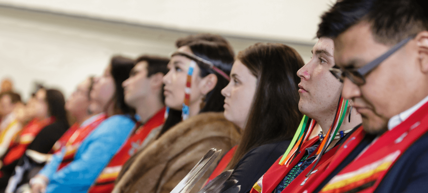 Diplômés autochtones aux Cérémonie en l’honneur des diplômés autochtones