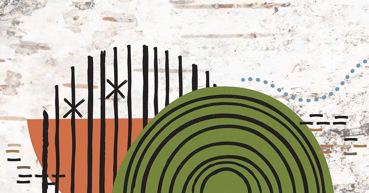 Illustration autochtone abstraite. Photo gracieuseté de Pinock Smith, Algonquin Independent Arts & Craft Professional