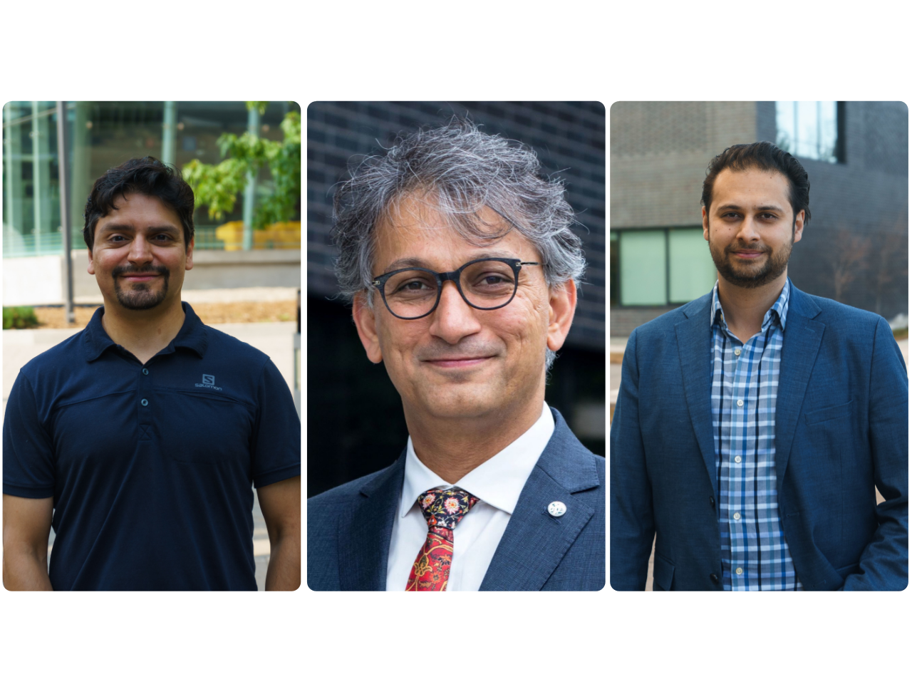 Professeurs Roberto Chica, Ebrahim Karimi et Rajendhran Rajakumar
