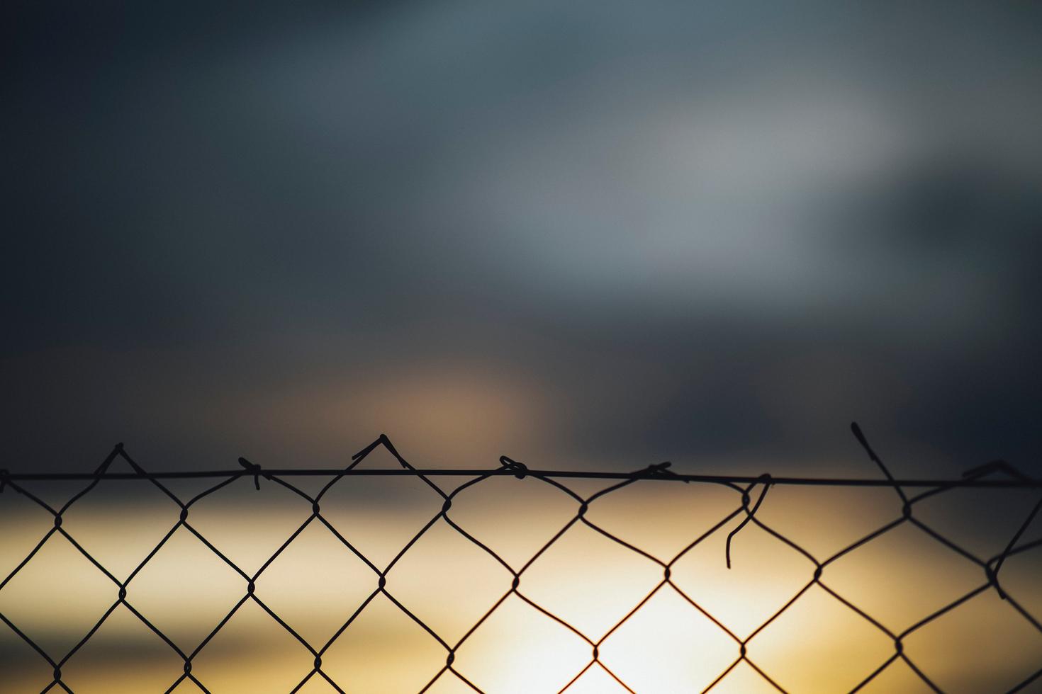 Image abstraite d'un coucher de soleil.