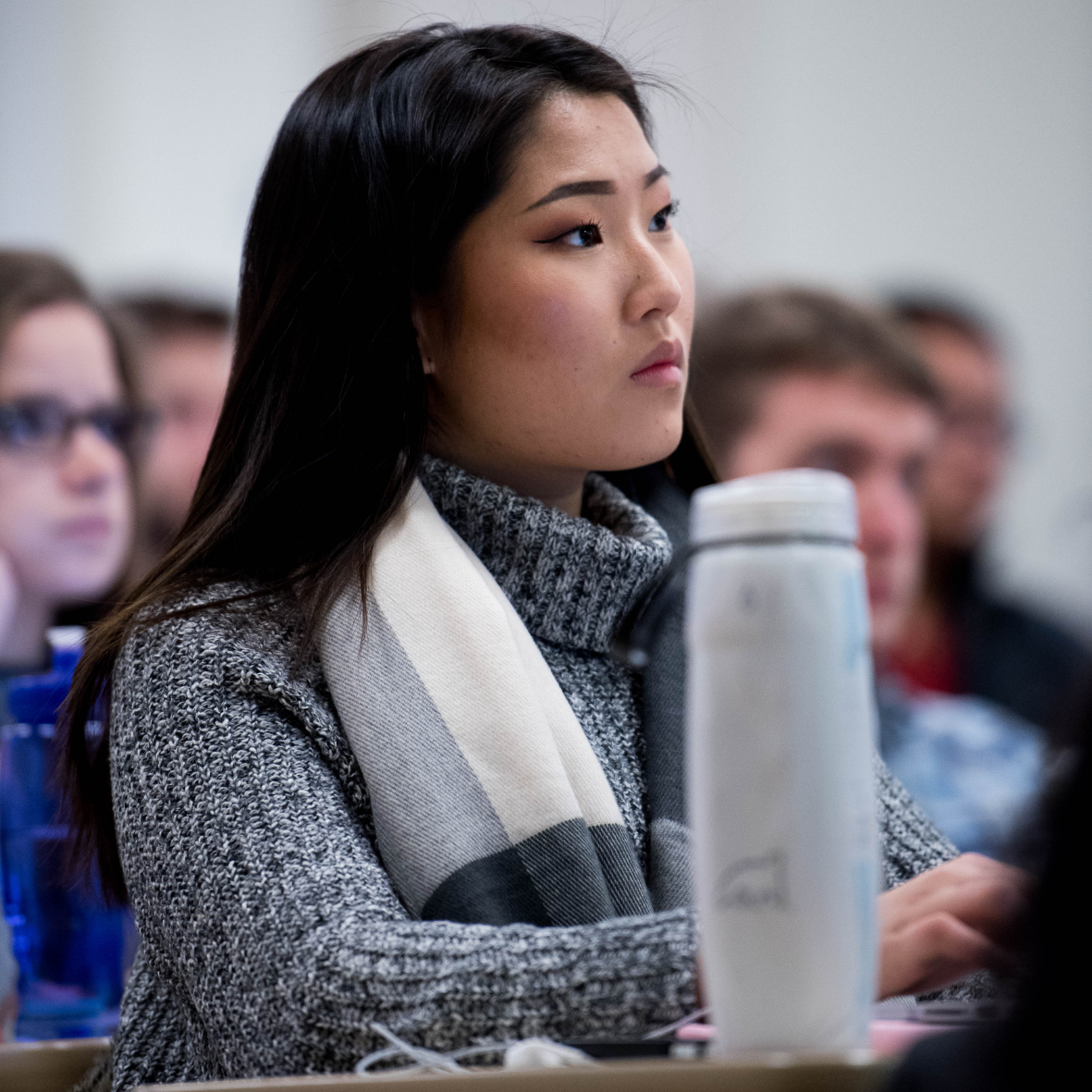 Student in classroom