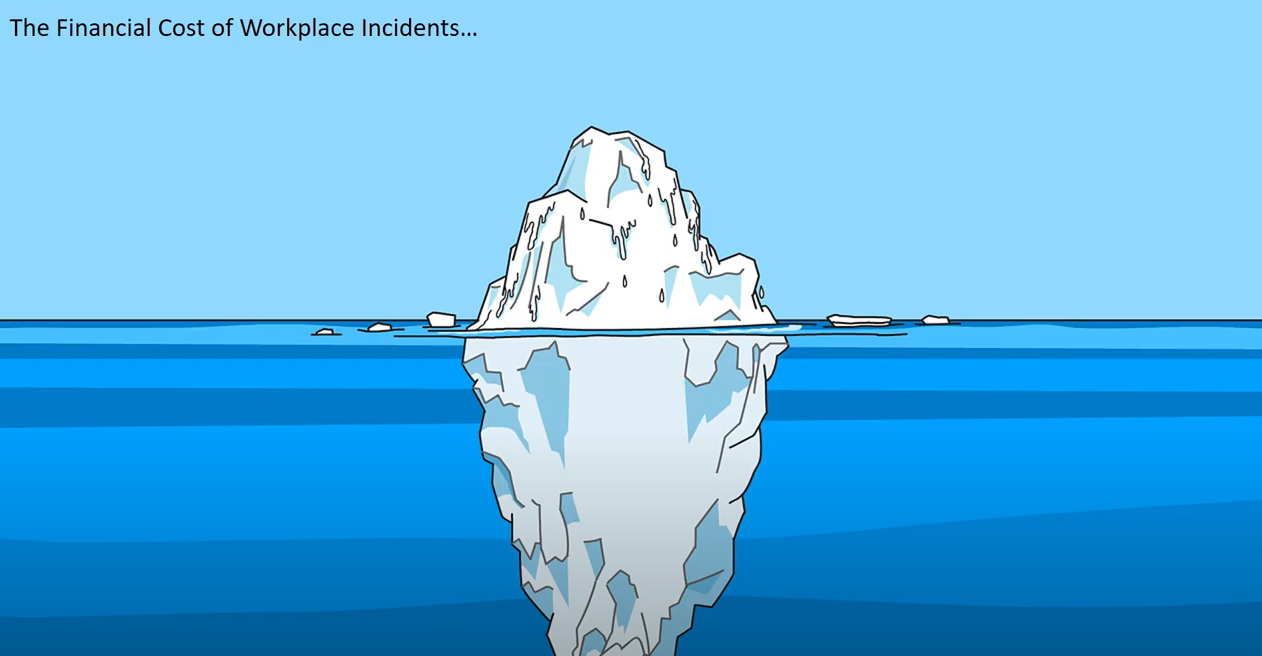 illustration du haut et du bas d'un iceberg dans l'eau