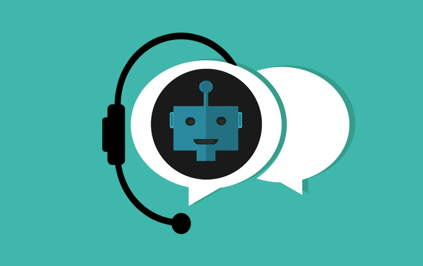 Représentation visuelle d'un "chatbot"
