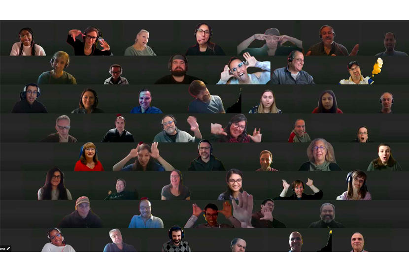 Capture d'écran d'une rencontre Teams.