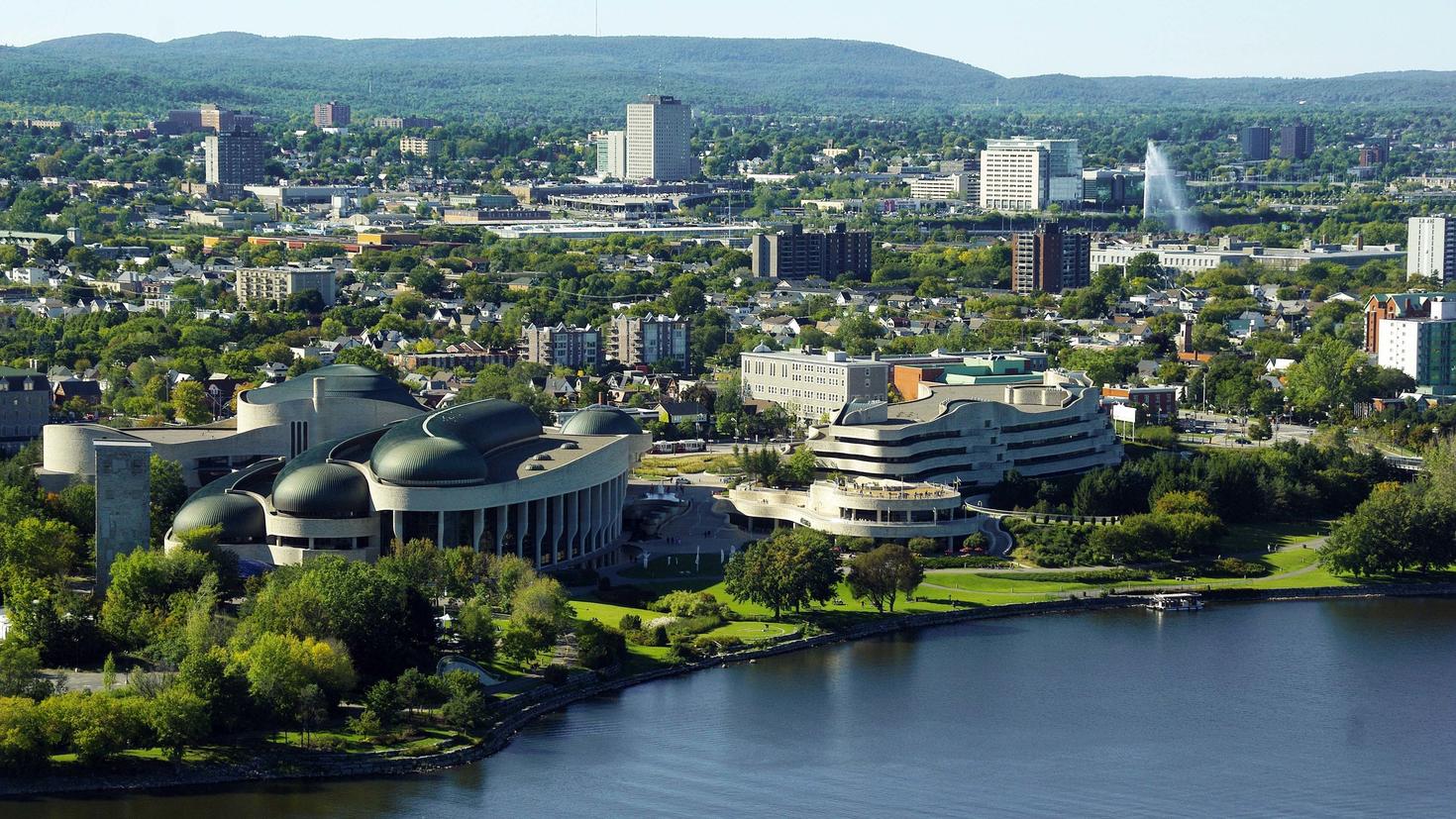 Vue aérienne de la ville de Gatineau