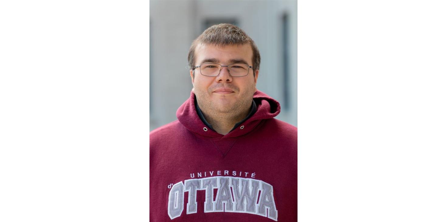 Photo: Dominic Couture, new graduate of the MA in Bilingualism Studies