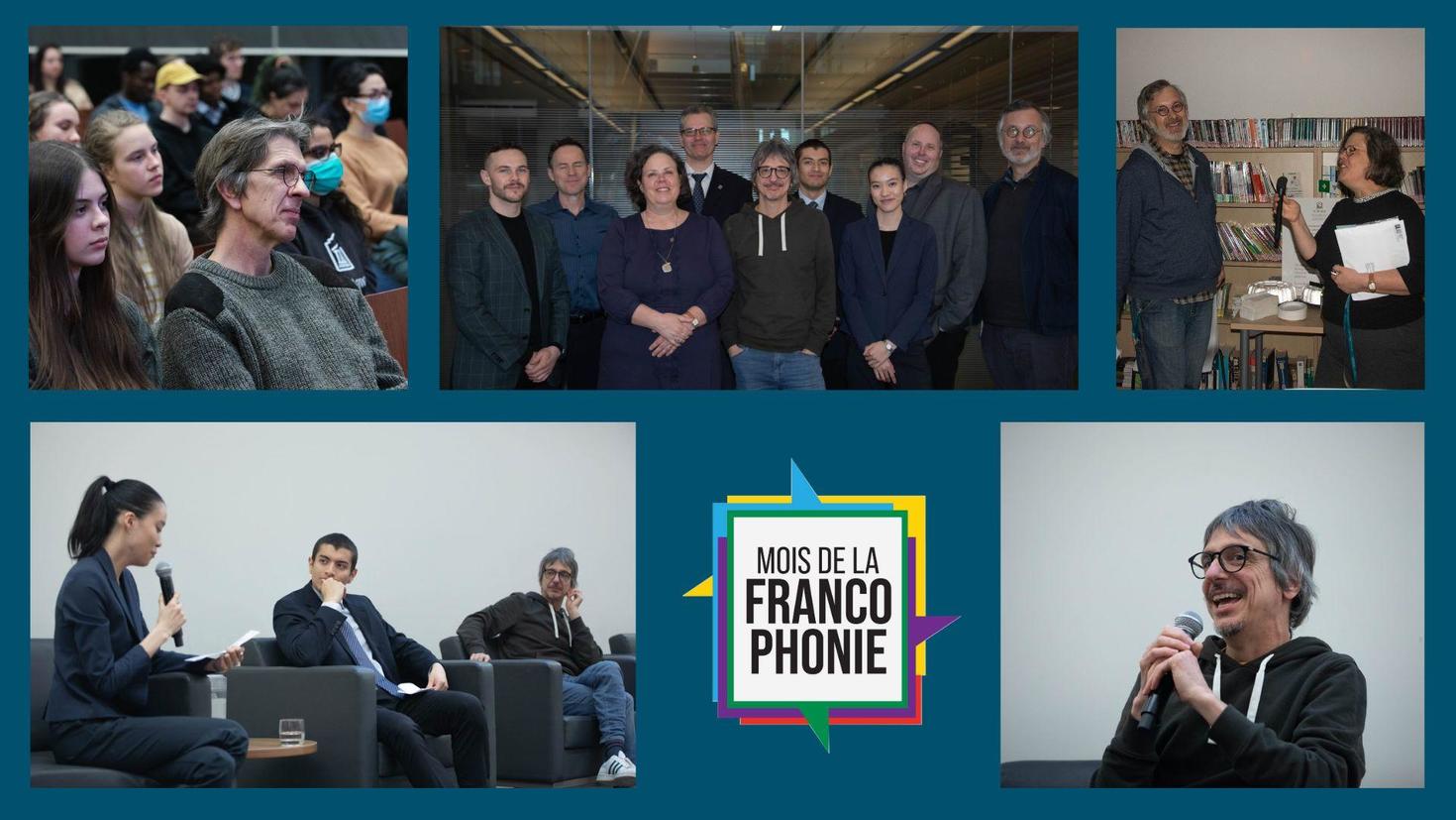 Photos d'élèves participant aux événements du Mois de la Francophonie