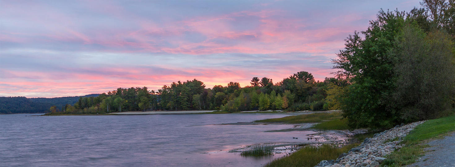 Coucher de soleil sur la rivière Ottawa