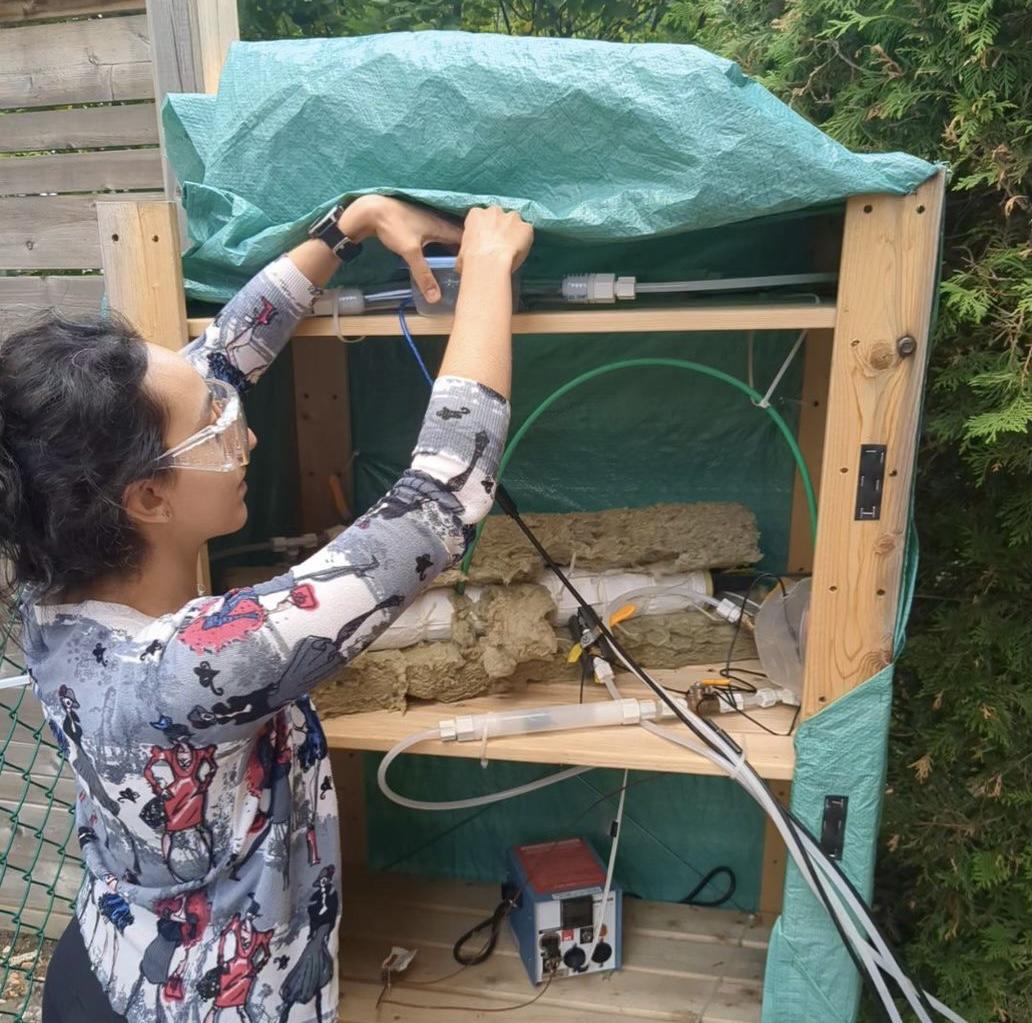 Vida working on the prototype