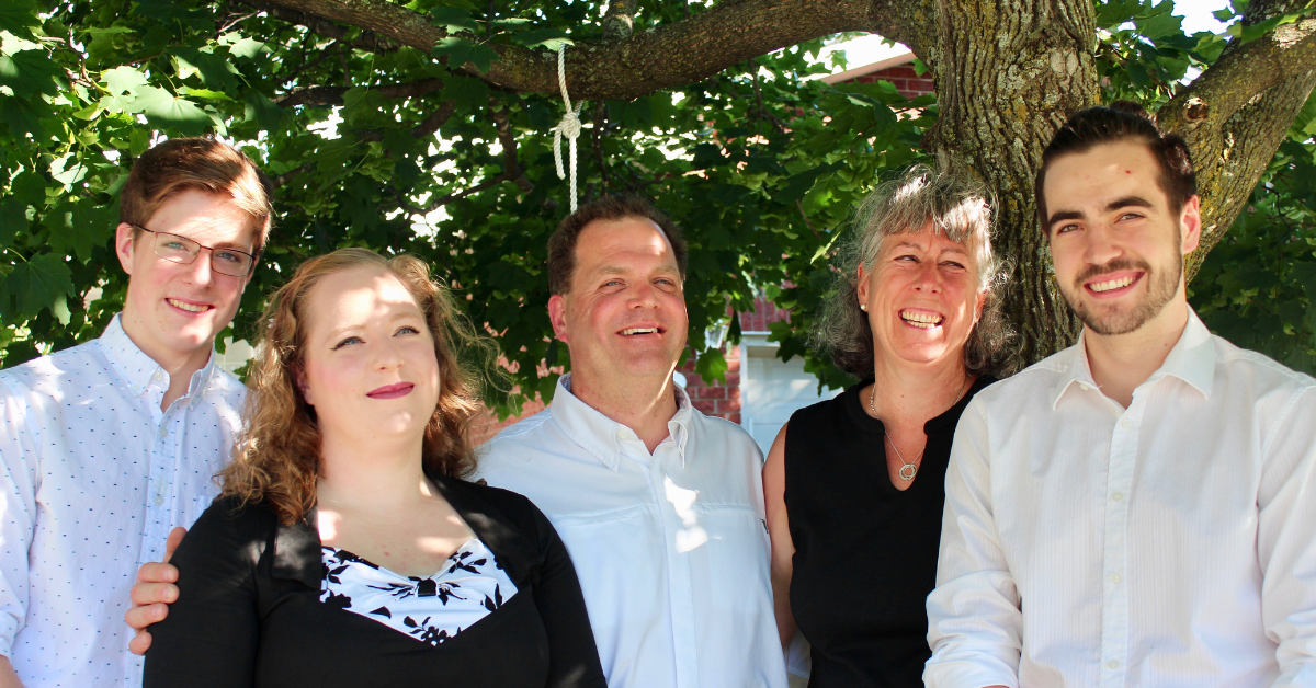 Françoise, Rupert, Emilie, Marcus and Antoine
