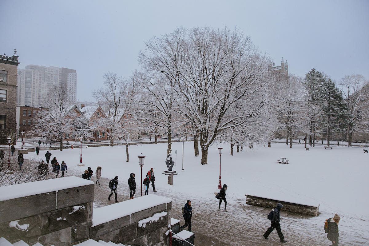 Hiver sur campus