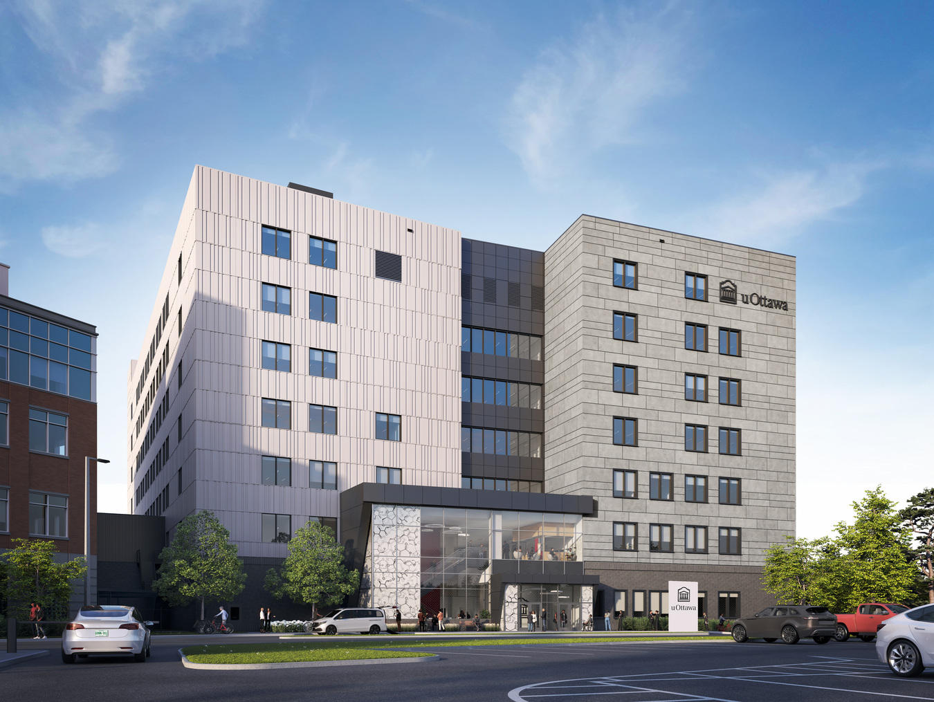 Vue de l'entrée est du CRMP