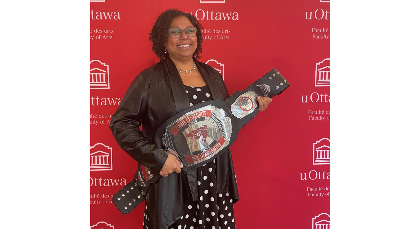 Lynn Rivard-Faculté des arts-leader en santé et sécurité du mois d’avril