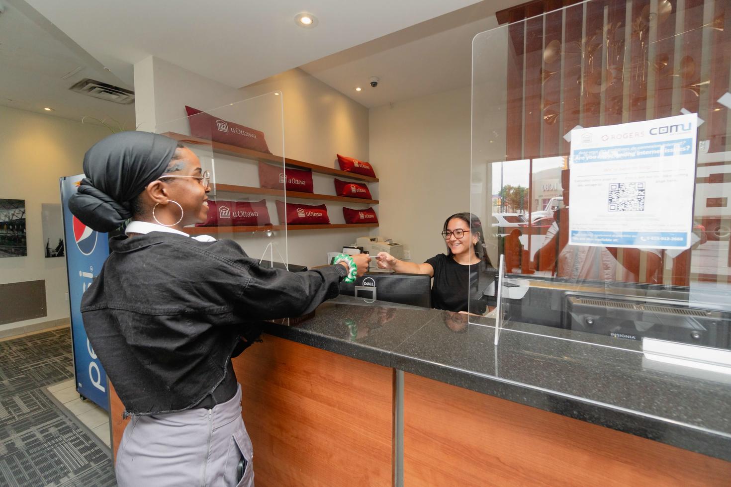 Comptoir de service à la clientèle