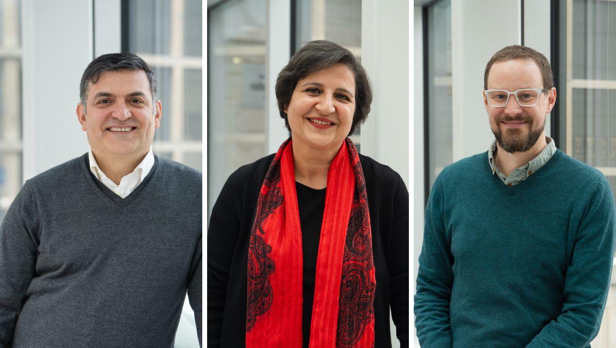 Professeurs Reza Farzi, Parvin Movassat et David Pratt