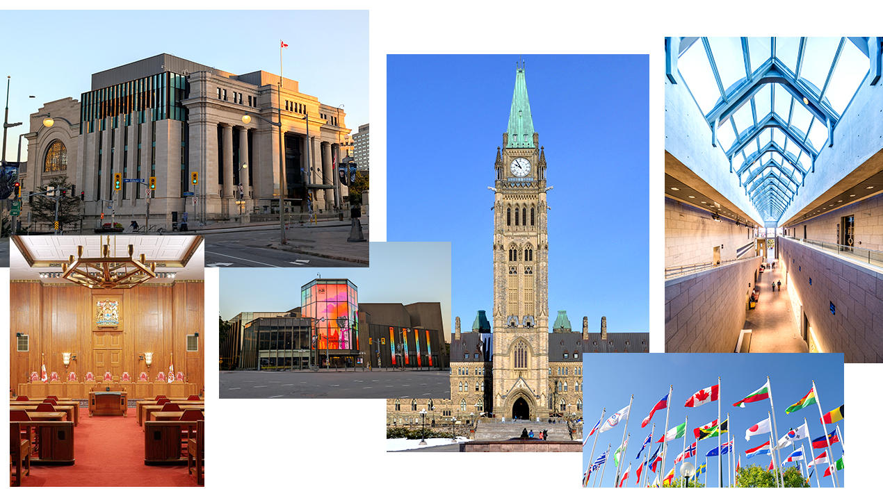 Montage de bâtiments d'Ottawa