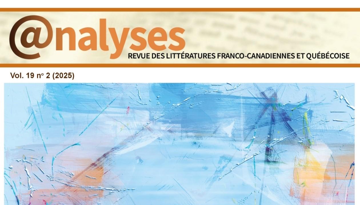 Couverture (partie du haut) du vol. 19 no 2 de la revue Analyses