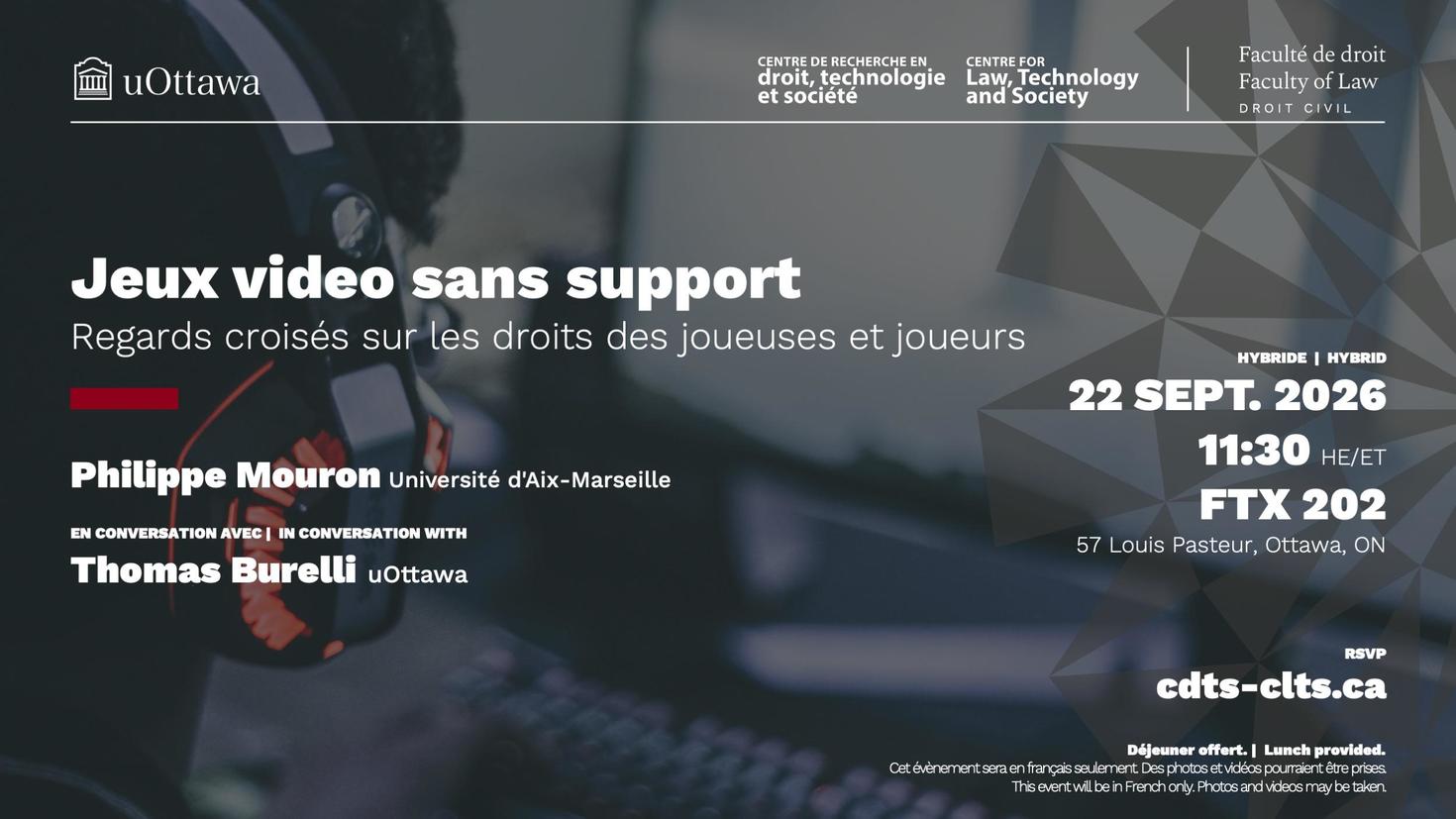 Affiche pour l'évenement
