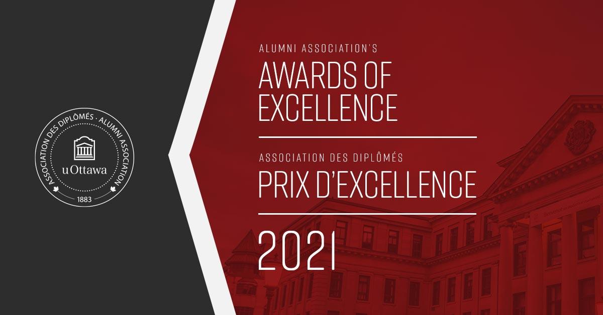 Affiche annonce Prix d'excellence de l'Association des diplômés