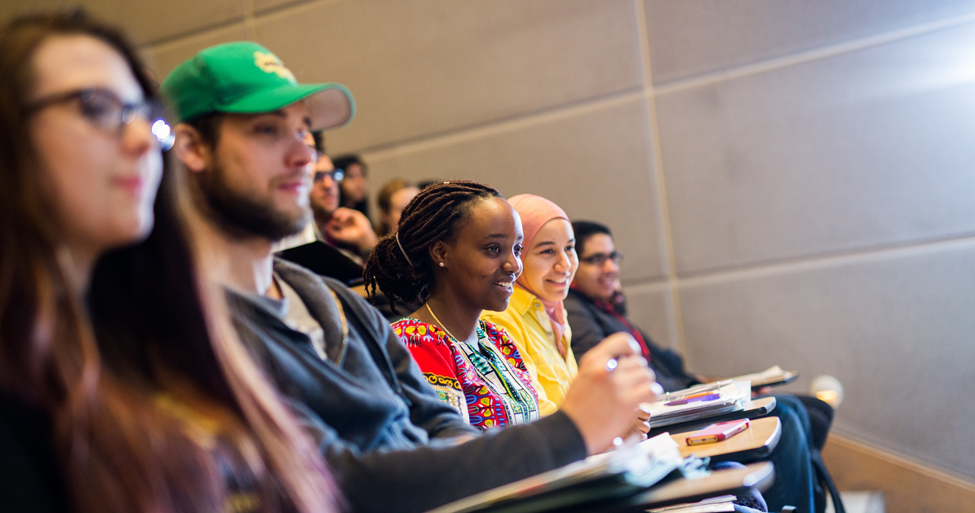 Students in a classroom.