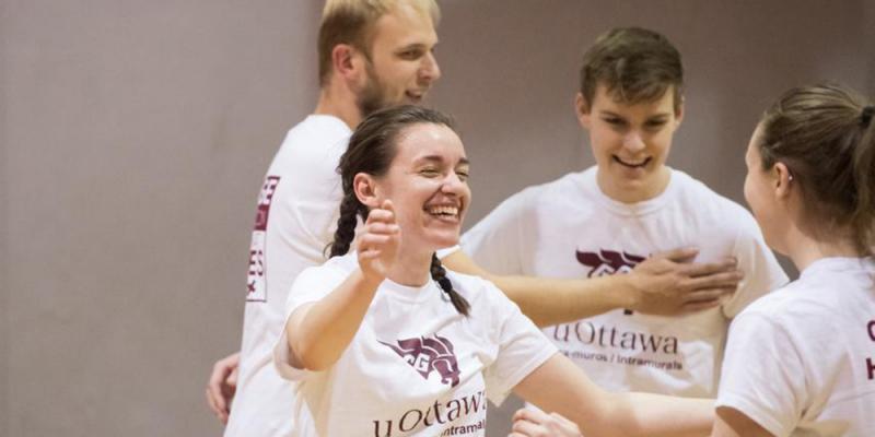 members of a team that laughs together