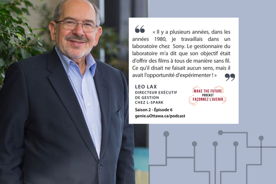 Message de Leo Lax dans le podcast "Make the Future".