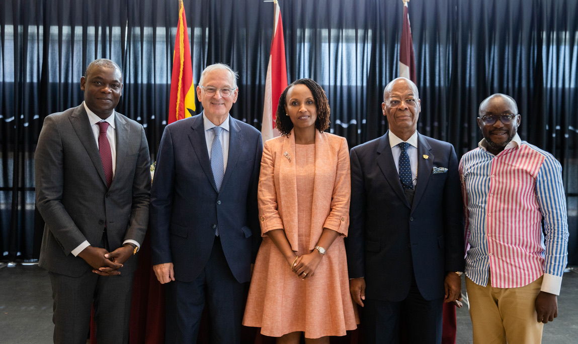 Sanni Yaya, Jacques Frémont, Lydie Hakizimana, H.E. Anelm Ransford Sowah and Kingsley Agyemang