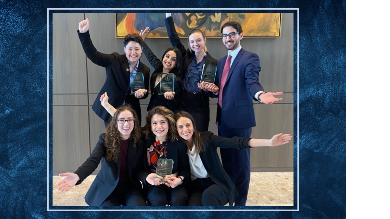 Members of the uOttawa team at the Walsh Negotiation Competition