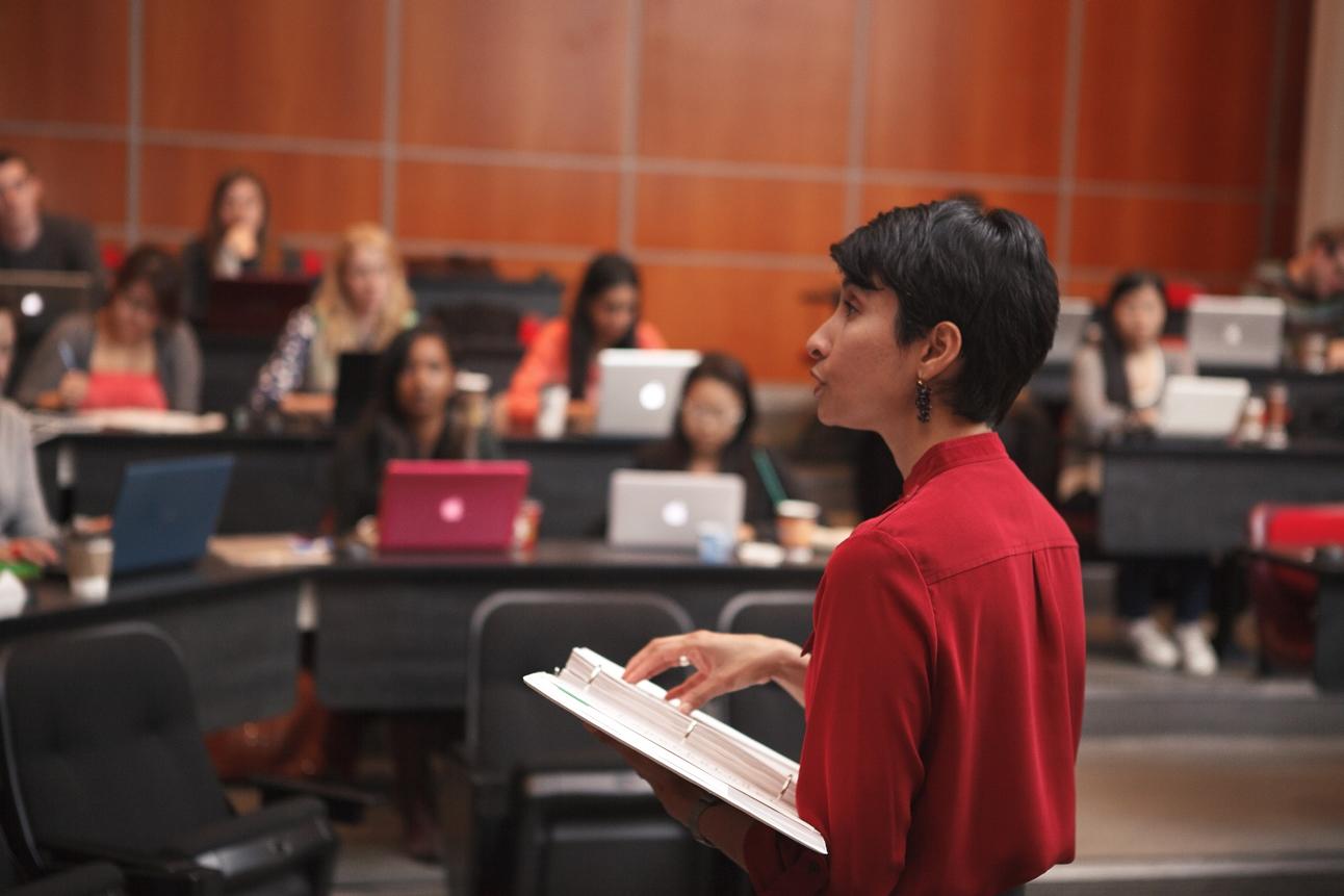 Professor giving class