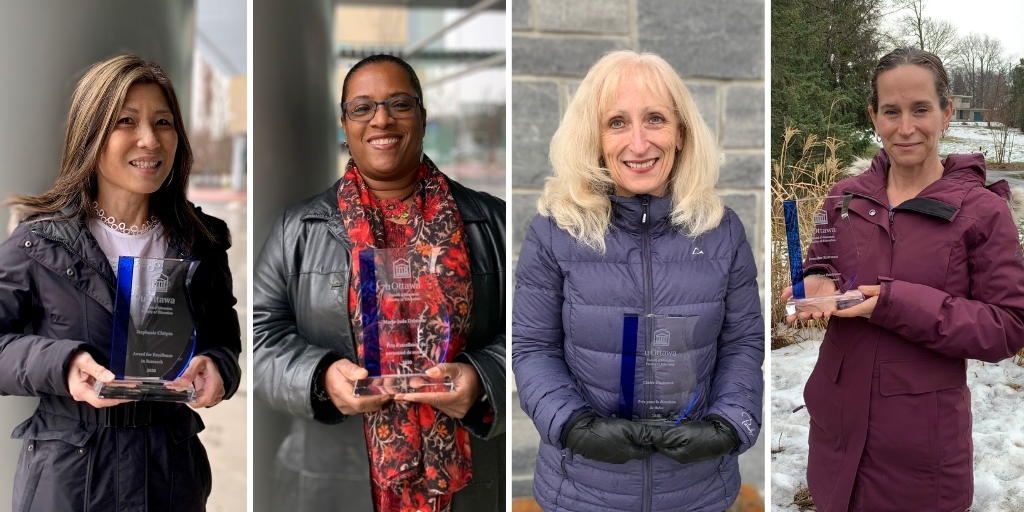 2020Stephanie Chitpin, Marie-Jude Delatour, Claire Duchesne and Jennifer Rottmannexcellence awards group
