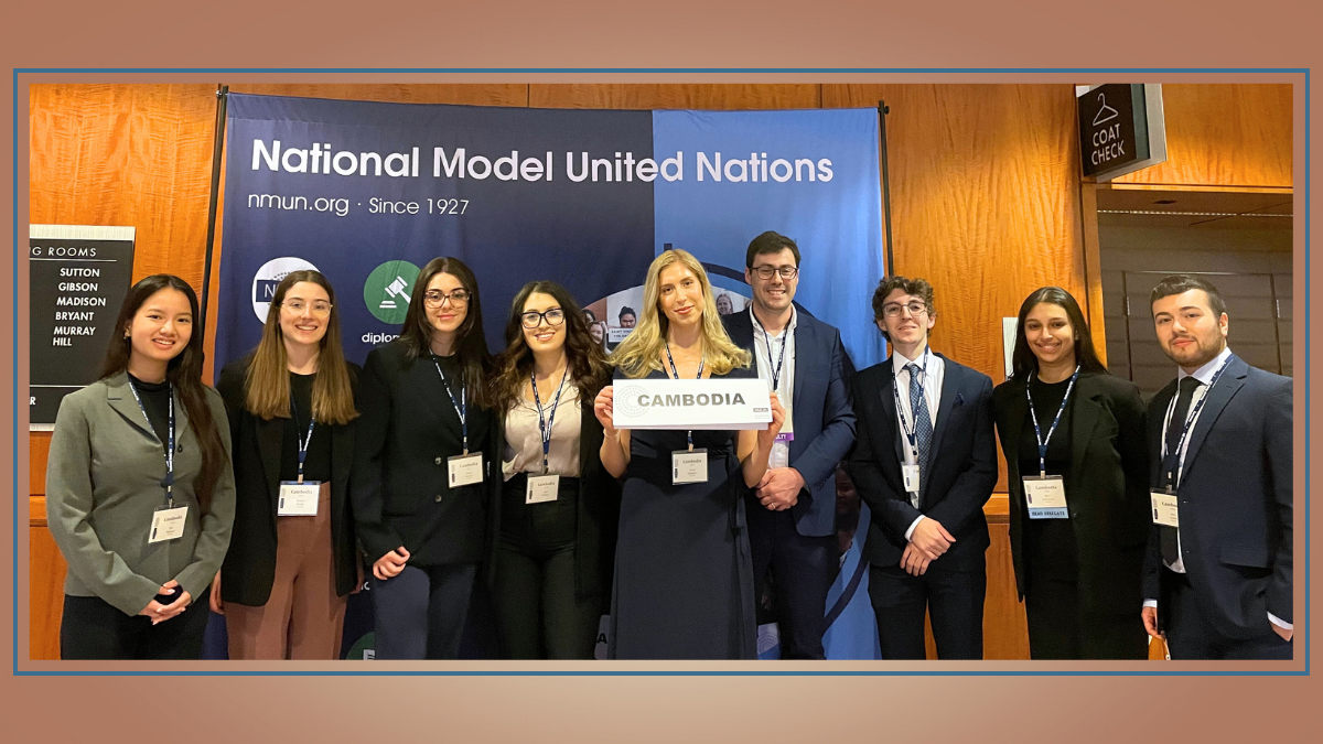 La délégation de la Section de Droit civil au NMUN à l'Assemblée générale