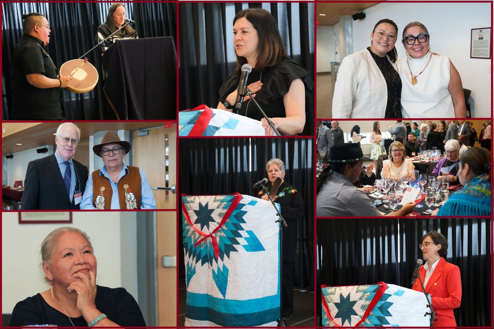 Collage de photos prisent lors de la celebration certificat en droit autochtone