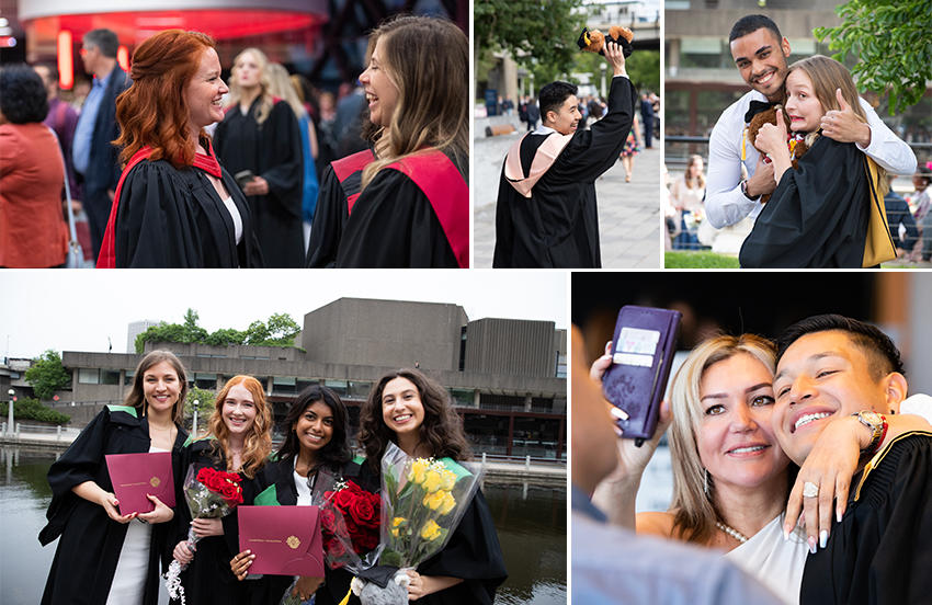 Les élèves célèbrent la collation des grades de différentes manières.