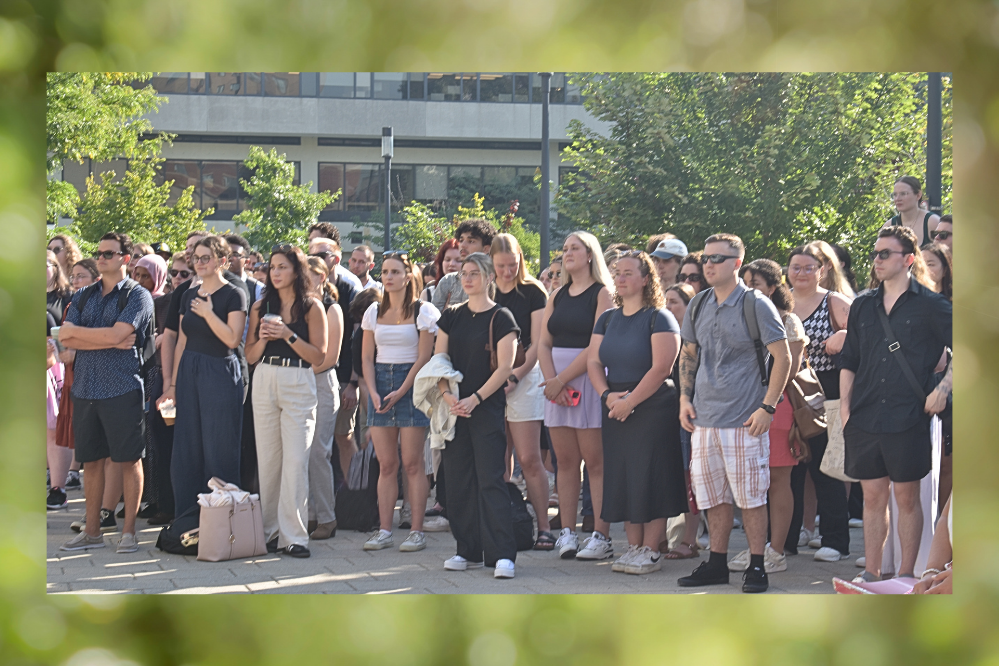 Common Law students gathered for the Orientation Welcome