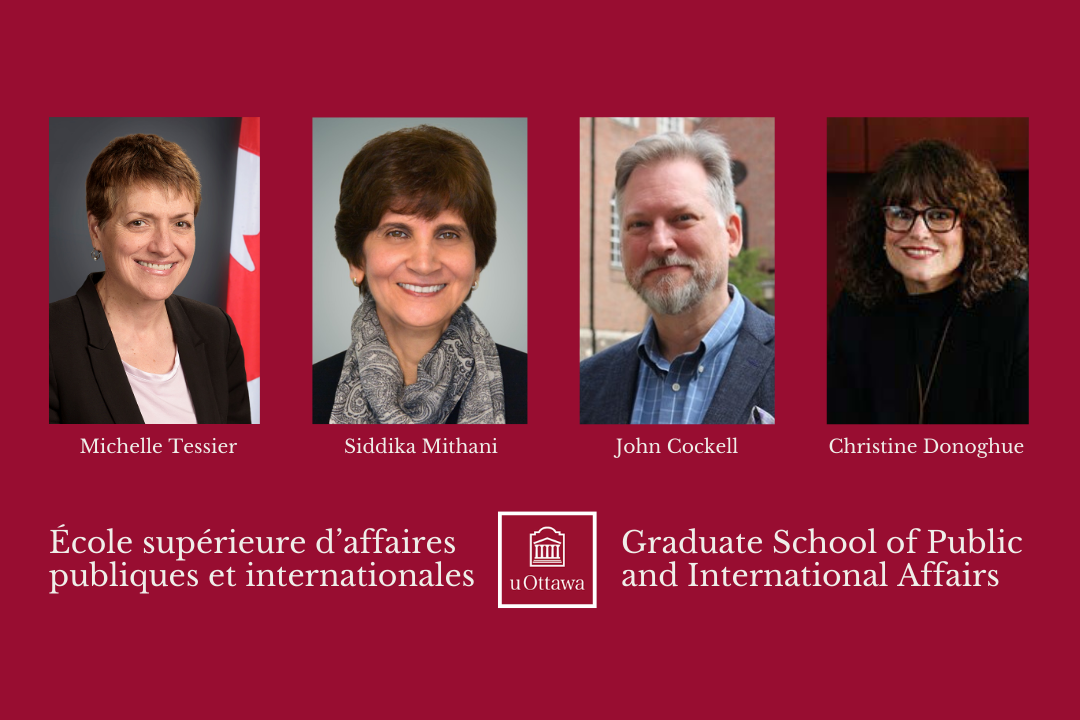 4 New Senior Fellows Michelle Tessier, Dr. Siddika Mithani,  Dr.  John Cockell and Christine Donoghue. 