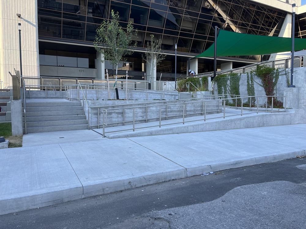 New accessibility ramp at Montpetit terrace
