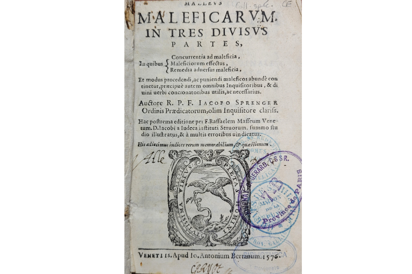 Poster MALEFICARVM IN TRES DIVISVS