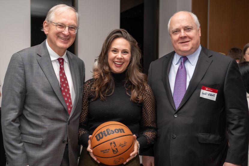 uOttawa President Jacques Frémont, Dawn Smyth and Hugh Verrier.