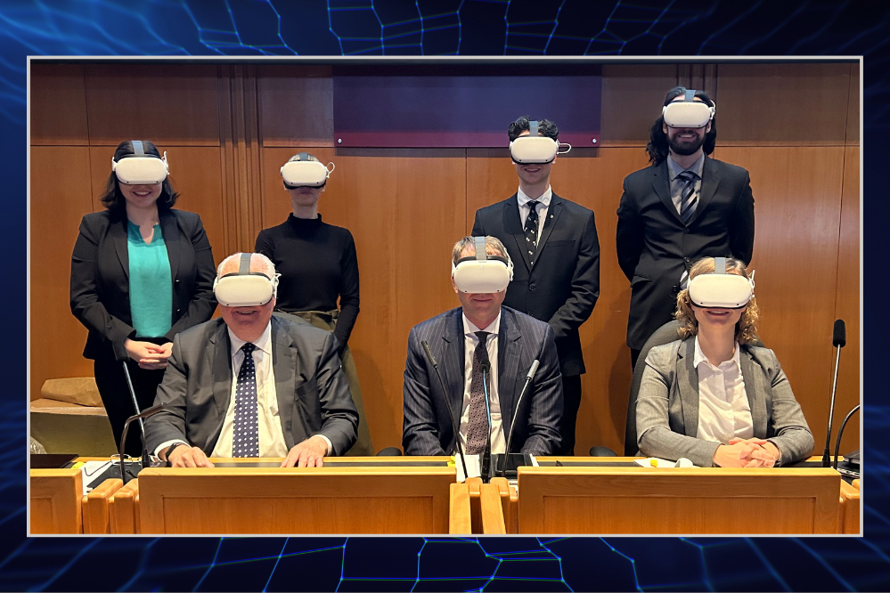 masked judges & students