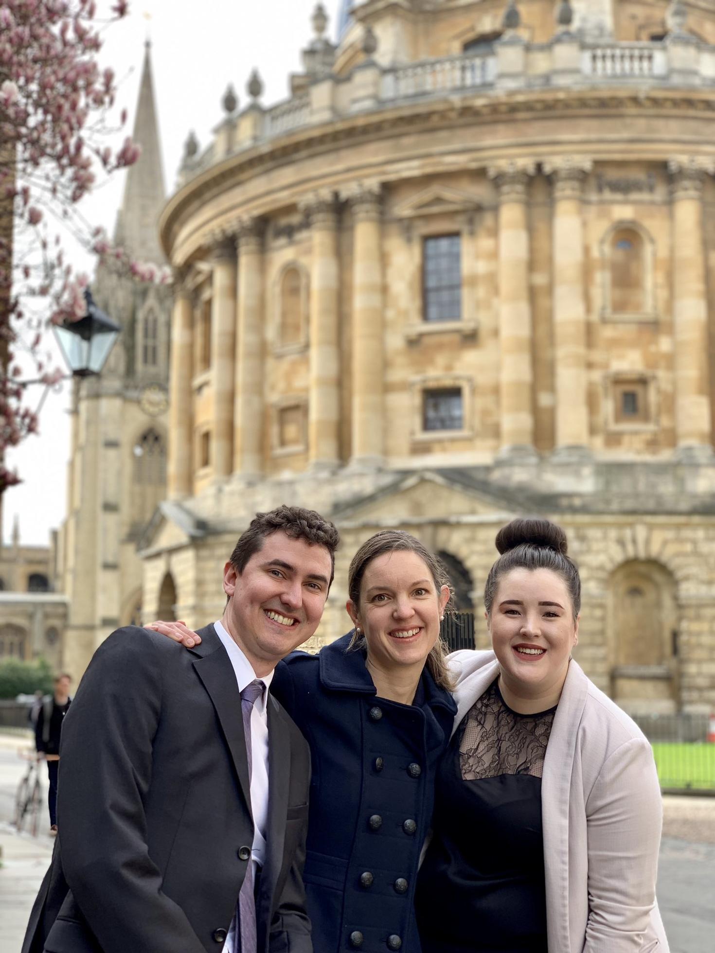 Spencer Malthouse, Almut MacDonald and Jessica Pugliese.