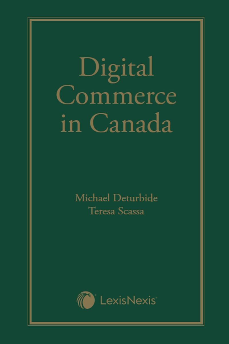 Couverture du livre "Digital Commerce in Canada."