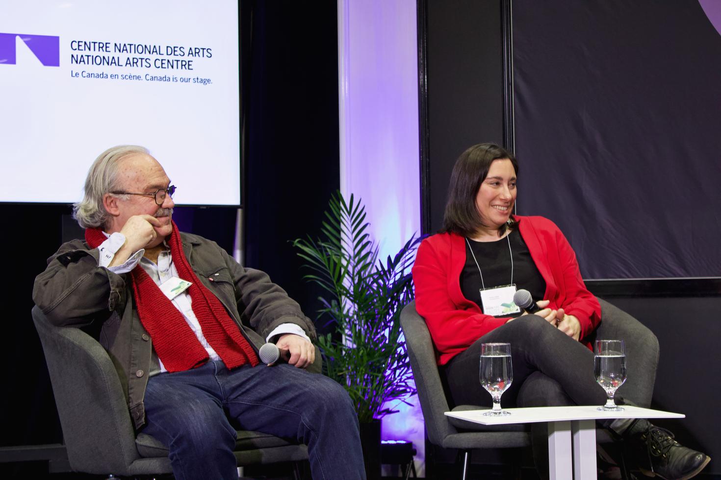 Portrait de Jean Marc Dalpé et Mishka Lavigne