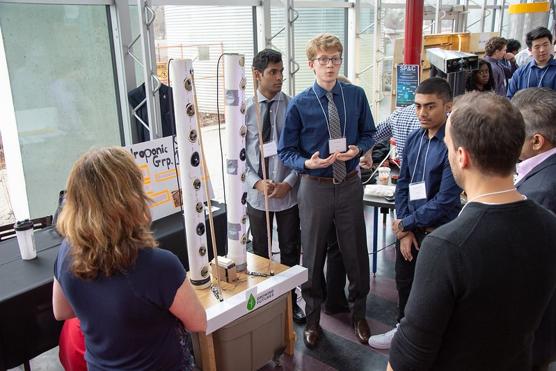 Prototype of hydroponic gardening system.