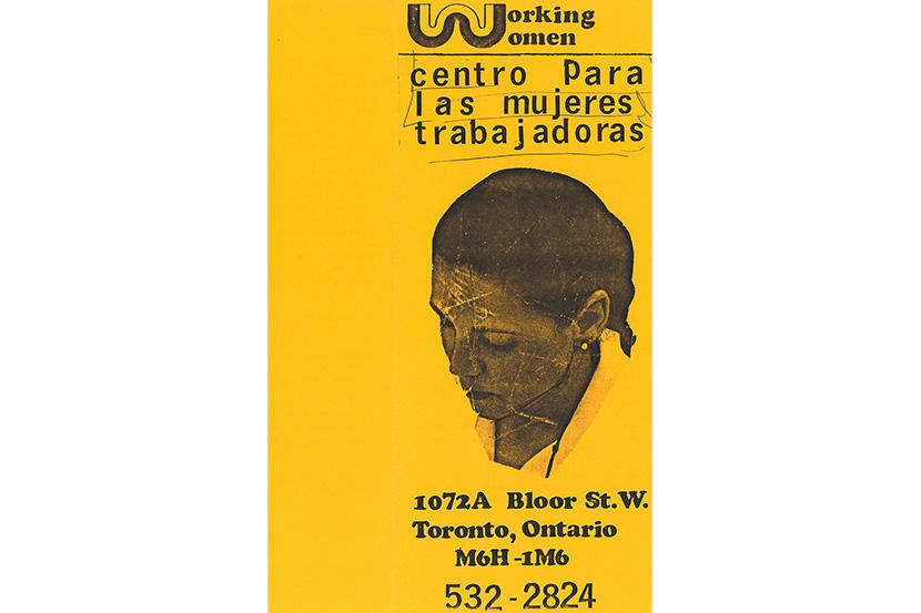 Pamphlet advertising Working Women Community Centre services