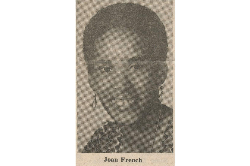 Photograph of Joan French, published in Charmaine Montague