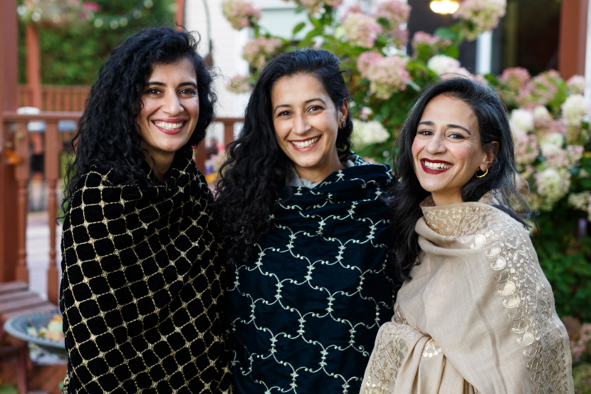 The Saeed sisters smiling