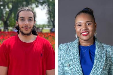 Mohamed Aboudlal and Sapphira Thomspon-Bled