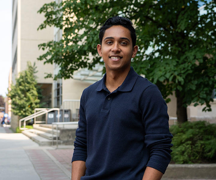 Kevin Joseph, 2024 Schulich recipient, bachelor student, Biomedical Science program.